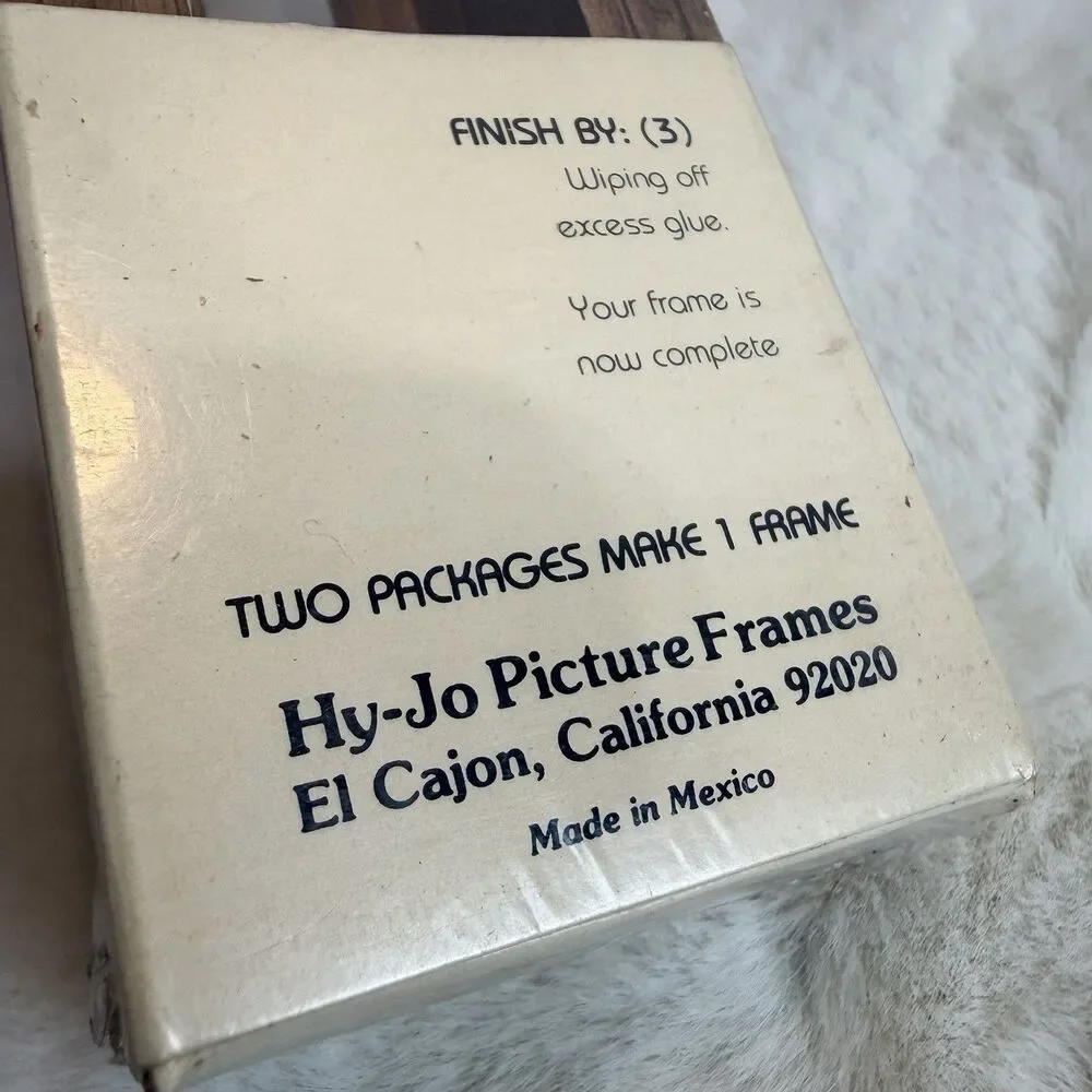 Vintage Hy-Jo Picture Frame Kits Bundle Wooden Deadstock New Rare Brown 88A Med
